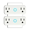 Mini WiFi Smart Socket US Standard Dual Outlet Wall Switch Plug No Hub Required Work with Amazon Alexa and Google Home