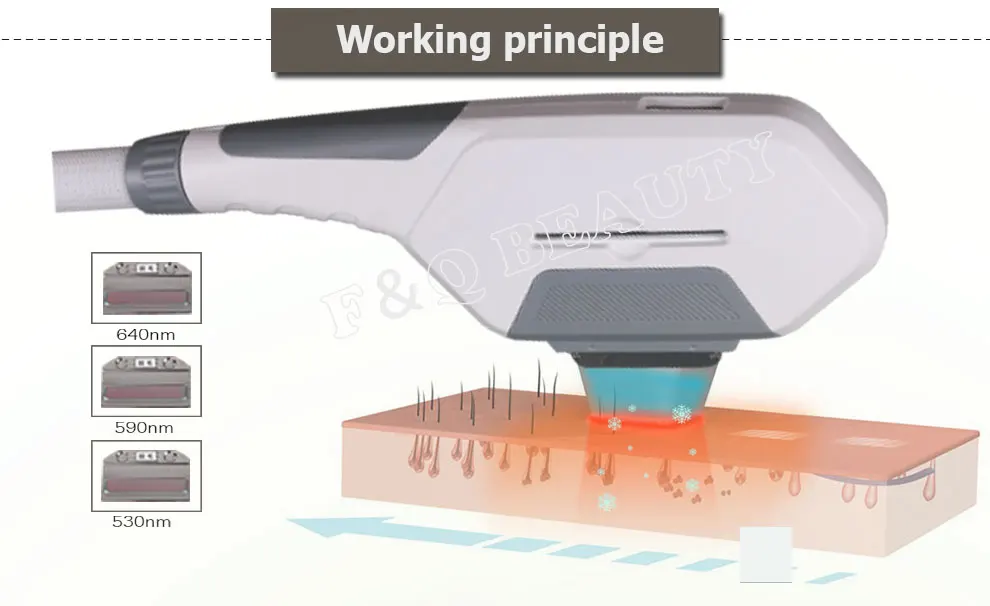 FQA20-5 Freezing point painless opt shr hair removal machine