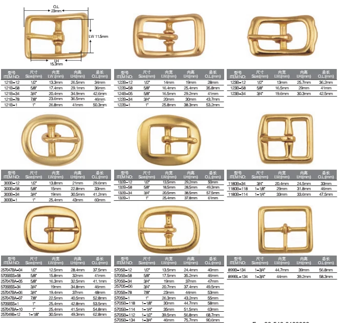 Belt Buckle Manufacturers Solid Brass Belt Buckle Flat Belt Buckle