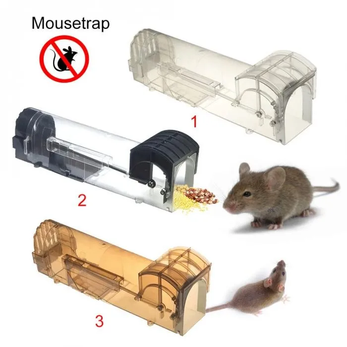 2 Pack Humane Smart Mouse Traps Harmless Live Catch Release Rodents Trap Safe 