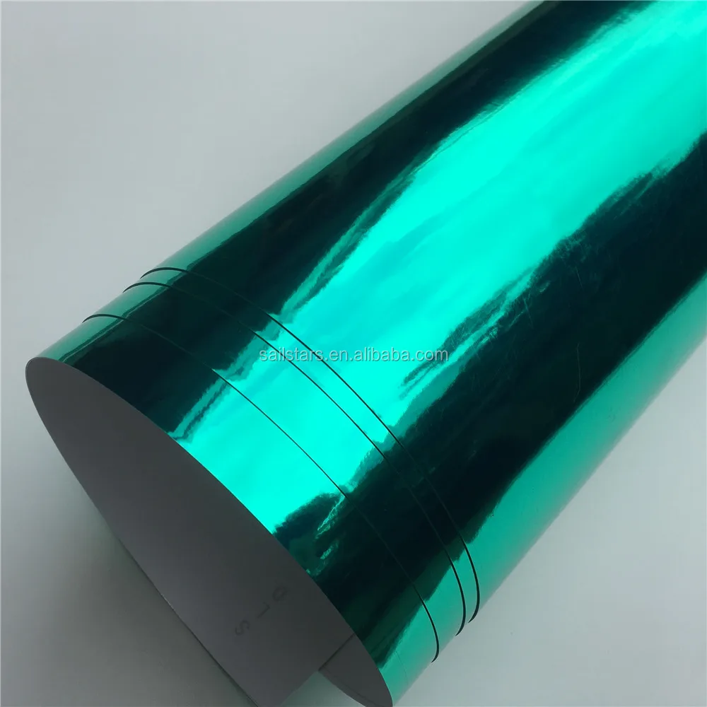 Gloss Turquoise Super Mirror Chrome Vinyl Wrap Apply For Full Vehicle ...