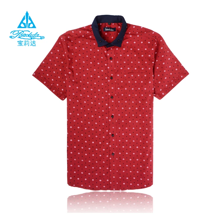 Latest Fancy Bright Colored Short Sleeve Mens New Model Shirt Designs ...