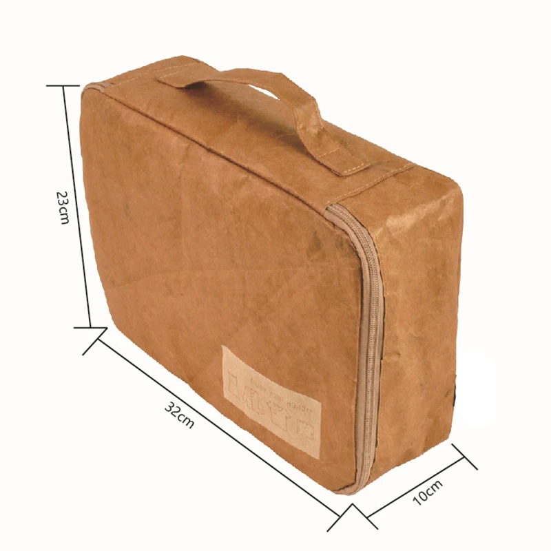 Factory custom short journey luggage clothes storage bag waterproof soft breathable tyvek paper storage bag