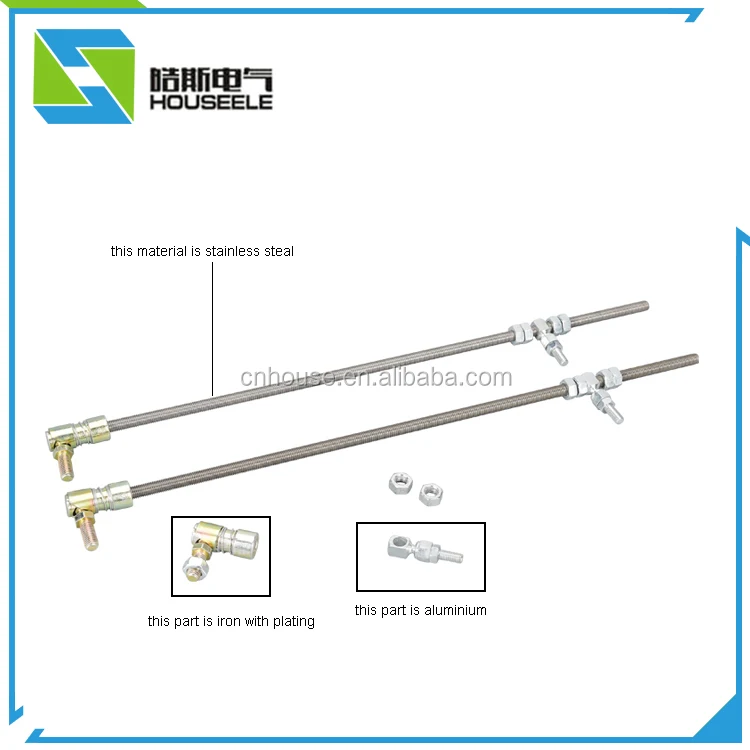 Stainless Steel Rod Linkage Control With Full Thread W 4 Nuts Buy Rod
