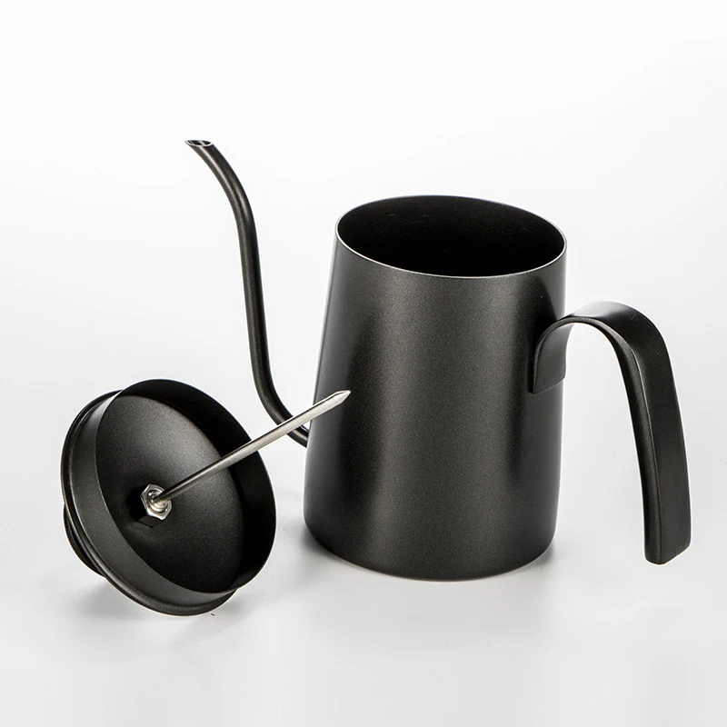 
Wevi 600ml Black Vintage 304 Stainless Steel Gooseneck Kettle Hand Pour Over Coffee Tea Pot 