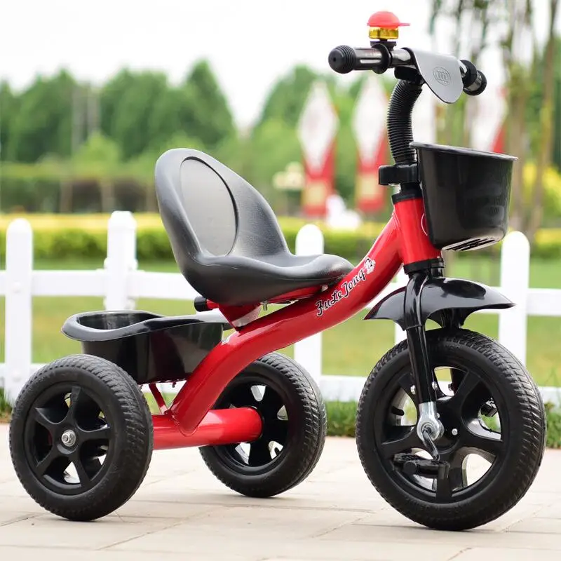 Factory Ride On Car Metal Child Tricycle / Foldable Baby Tricycle Toy