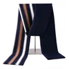 Manufacturers direct selling pure wool scarf with stripe pattern