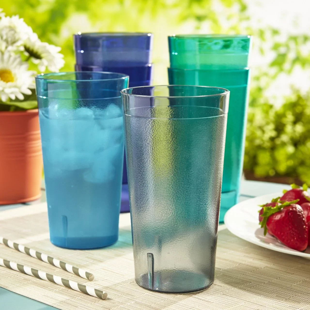 Clear Plastic Cup For Weddings Tumbler Water Glasses For Dinner Table