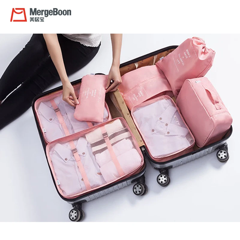 

Best travel pouch organizer bag 6 set packing cubes for luggage, Customized