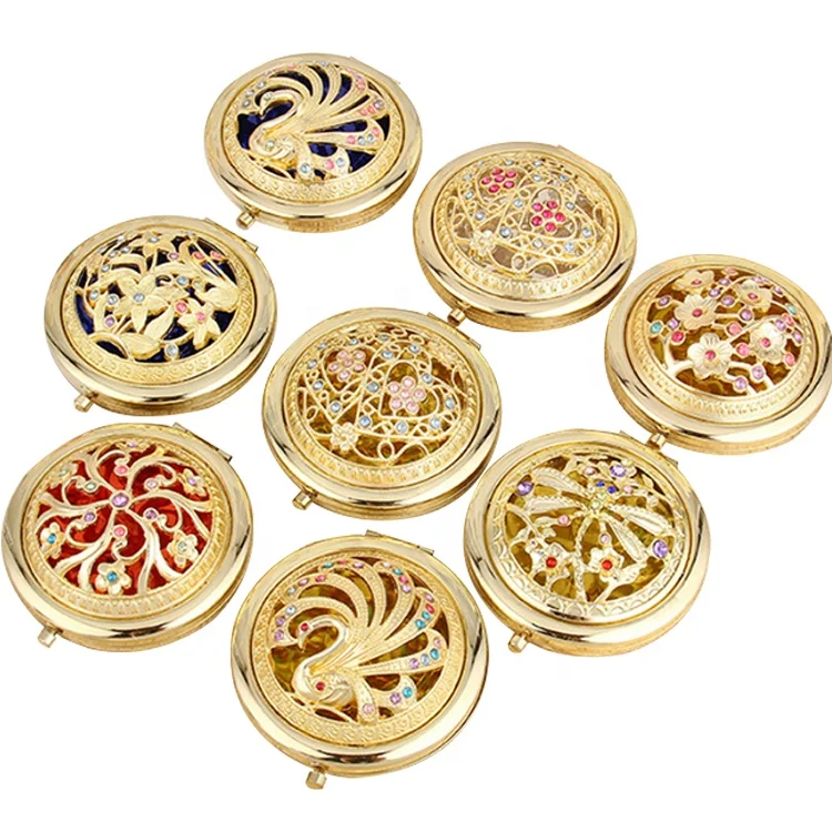

Customized design rose gold small pocket gift makeup mirror
