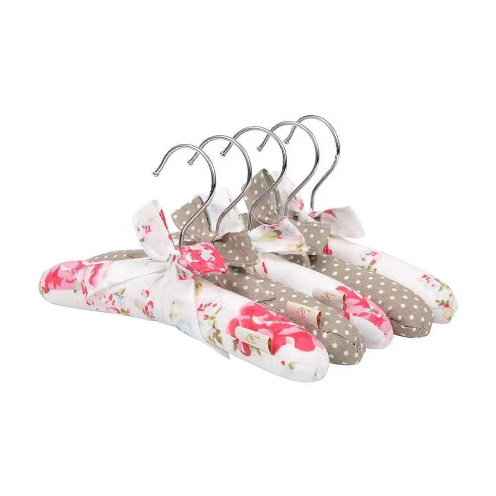 

LAVINIA Floral Lollipop Red Nonslip Small Coat Hangers for children Padded clothes hangers, Any color