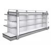 double side / single sided wall supermarket gondola shelf display rack with led light lamp box