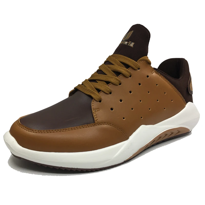 lovely wholesale pu upper casual white shoes for men