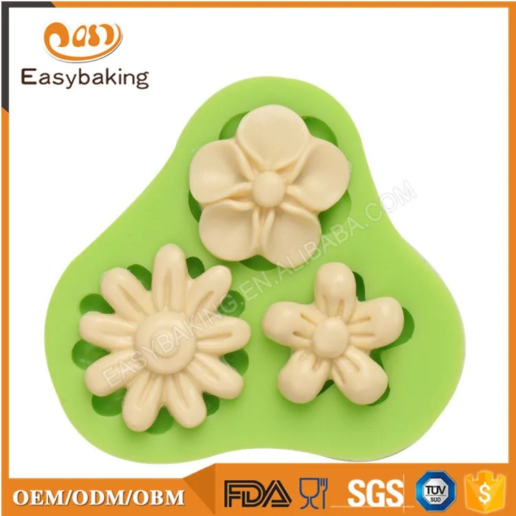 ES-4039 Hot product flower silicone fondant decoration mold cake tools