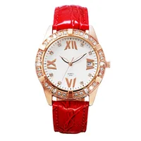 

top sellers 2019 for amazon crystal and diamond fashion rose gold quartz ladies watch for ladies watch 2042L