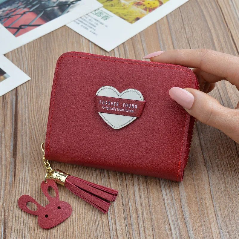 

Manufacturer supply high quality money leather small wallet for women