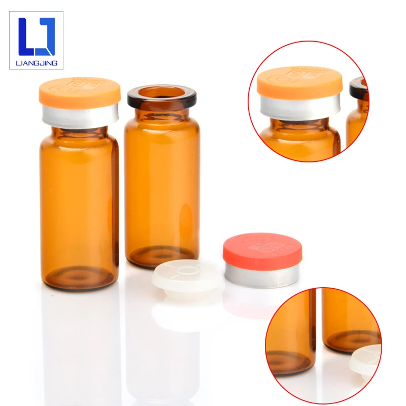 Empty Botella Ambar 10ml Vial Bottle 10ml Glass Vial Tube Top Sale Glass Vials Amber For