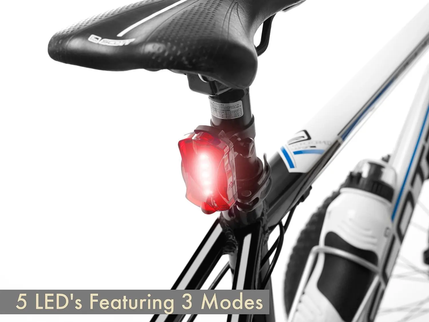 1000 Lumen Bike Flashlight With Taillight Mount Cycle Torch Easy