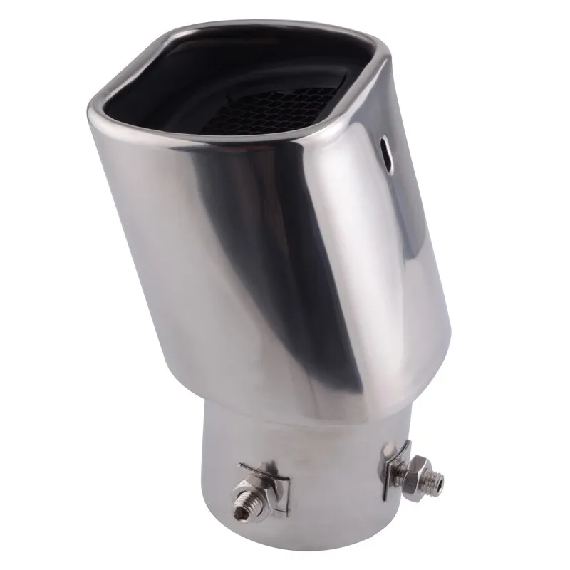 Universal Auto Exhaust Pipe Stainless Steel Exhaust Muffler Square Tip