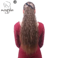 

long curly hair Volume fluffy fashion wig ponytail color gradient corn hot ponytail