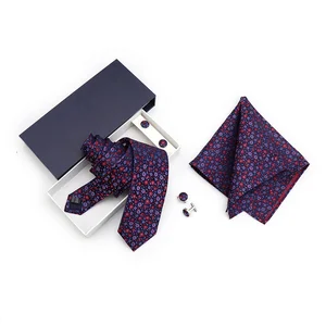 good quality custom navy blue mens neckties 100%