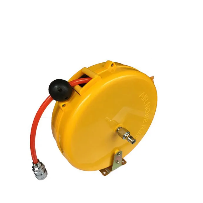 PU Pneumatic Hose Automatic Retractable Hose Reel With 1/4in Air Inlet Connector 8m Air Compressor Hose Reel 