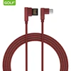 Double Angle Nylon Braid Fast Charging 90 Degree Elbow Usb Cable