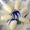 frozen pineapple cut squid carving (flower)