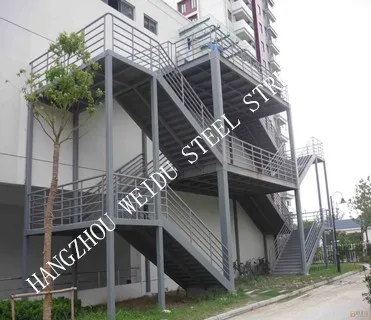 cage ladder/emergency exit ladder iron staircase