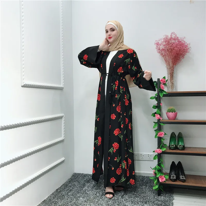 

2019 fashion dubai islamic women dress, Black