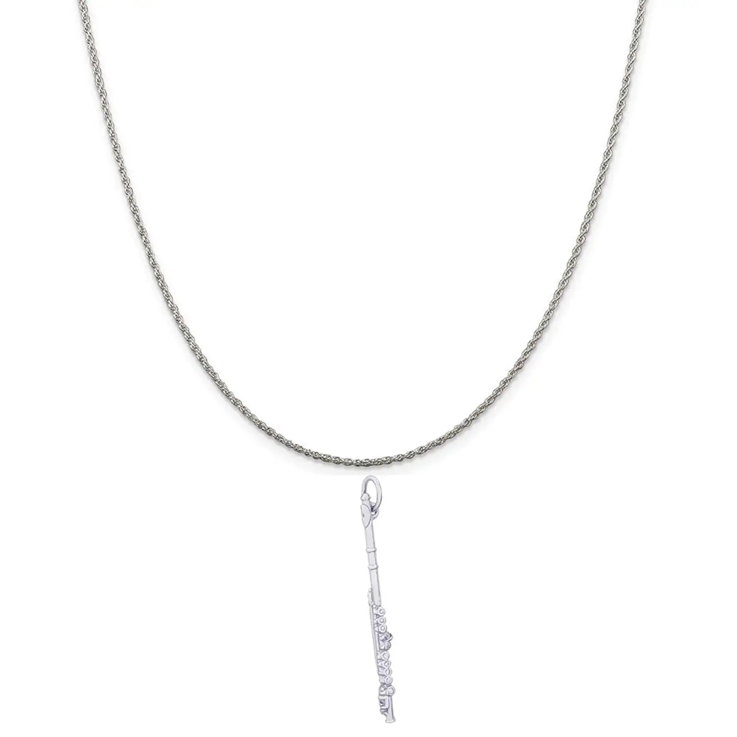 Box or Curb Chain Necklace 18 or 20 inch Rope Rembrandt Charms Sterling Silver Oil Drill Bit Charm on a 16