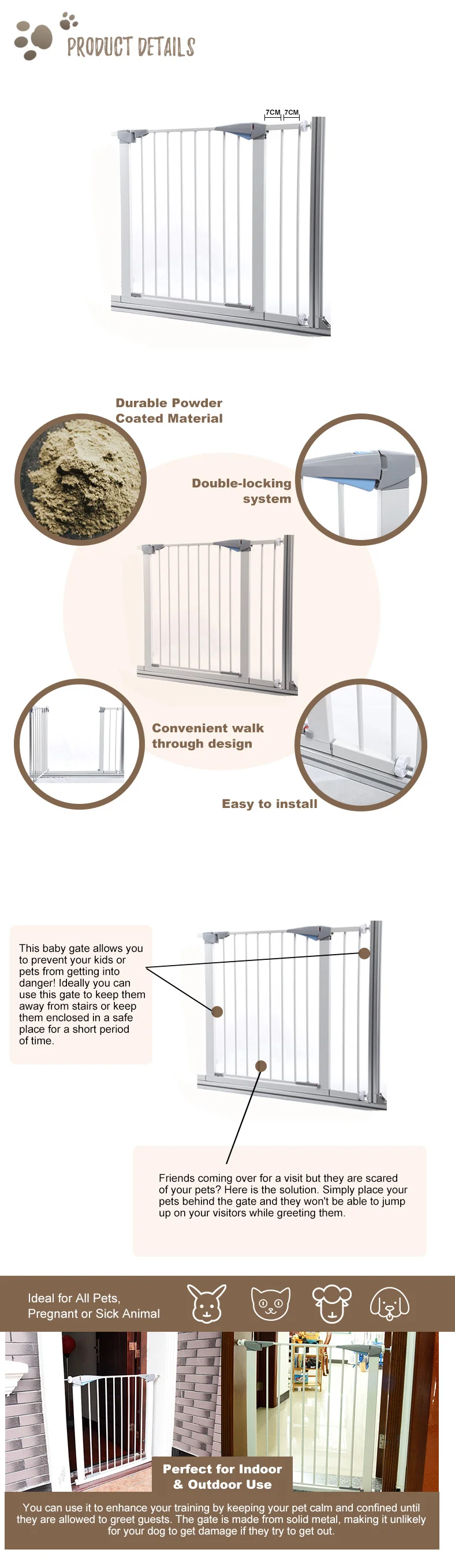 enclosed baby gate