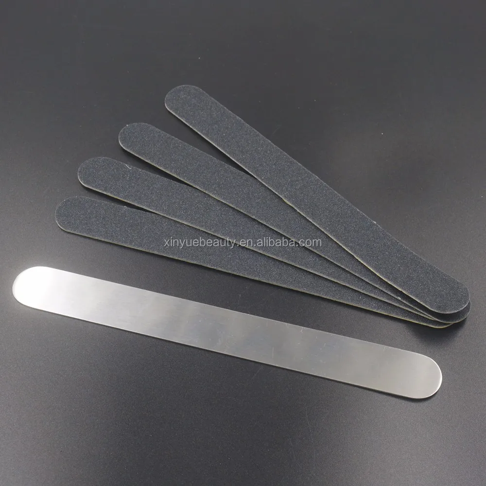 

Japan material 100/180 stainless steel nail file with custom logo