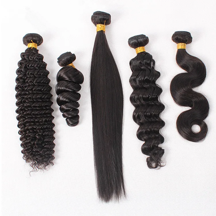 

Wholesale straight body wave deep wave kinky curly human hair weft