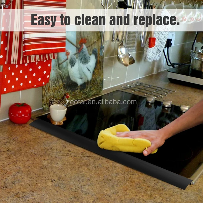 gap between countertop and stove seals spills between stovetops