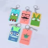 custom made acrylic card holder key chain