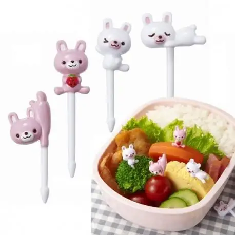
Bento 3D Food Pick, 8-Piece, Rabbit 