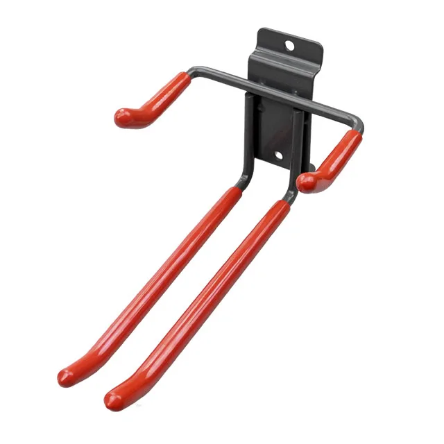

Multi-use slat wall hook ski board and pole storage ski holder, Dark grey