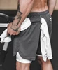 Double Layer Towel Loop Workout Clothing Sport Men Gym Shorts With Pocket