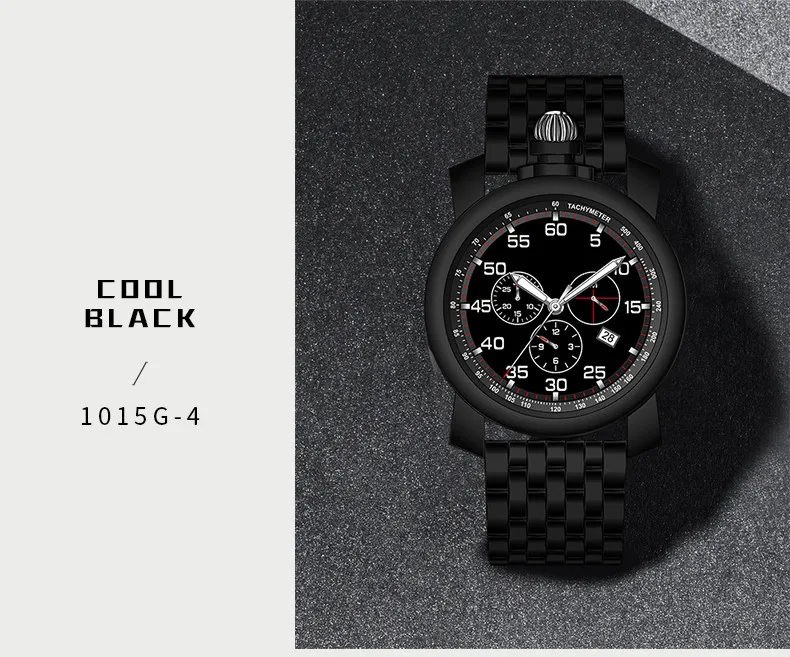 multicolor stainless steel watch