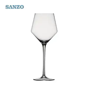 Image of Custom crystal goblet logo wine glasses for hotel