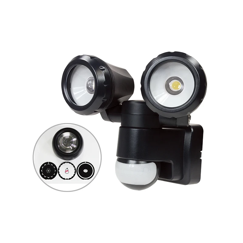 10W Adjustable Beam motion LED plastic Spot Light  wall lamp with sensor black