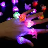 Yiwu factory production led acrylic lighted display case for hot toys wholesale silicone rings for kids cartoon led novelty toys