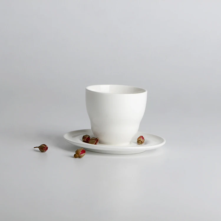 Bulk unique design vintage plain no handle ceramic coffee tea cup sets