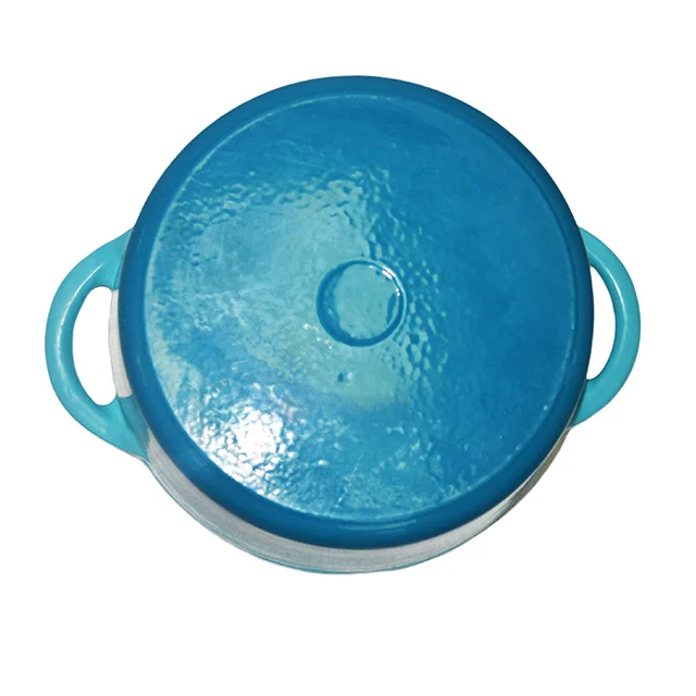 
Hot sale 30cm Disa colorful Free Custom Logo Enameled kitchen cast iron dutch oven cookware set 