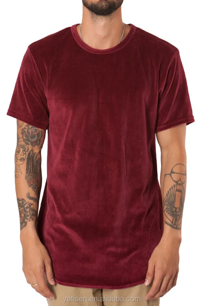 t shirt en velour homme