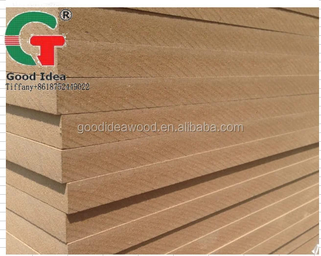 
E1 grade Raw MDF Board Thickness 2~25mm 