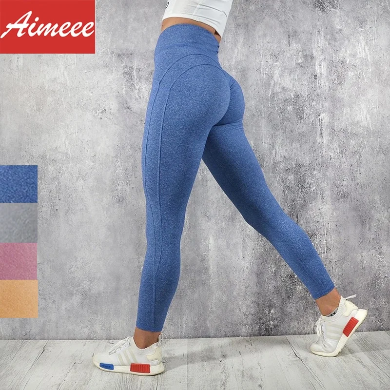 high waisted scrunch bum gym leggings