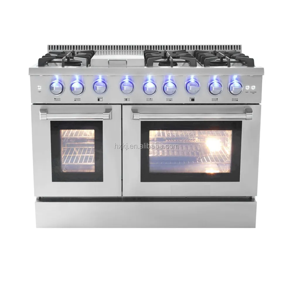 
Hyxion 48 inch 6 burner gas stove stainless steel gas range 