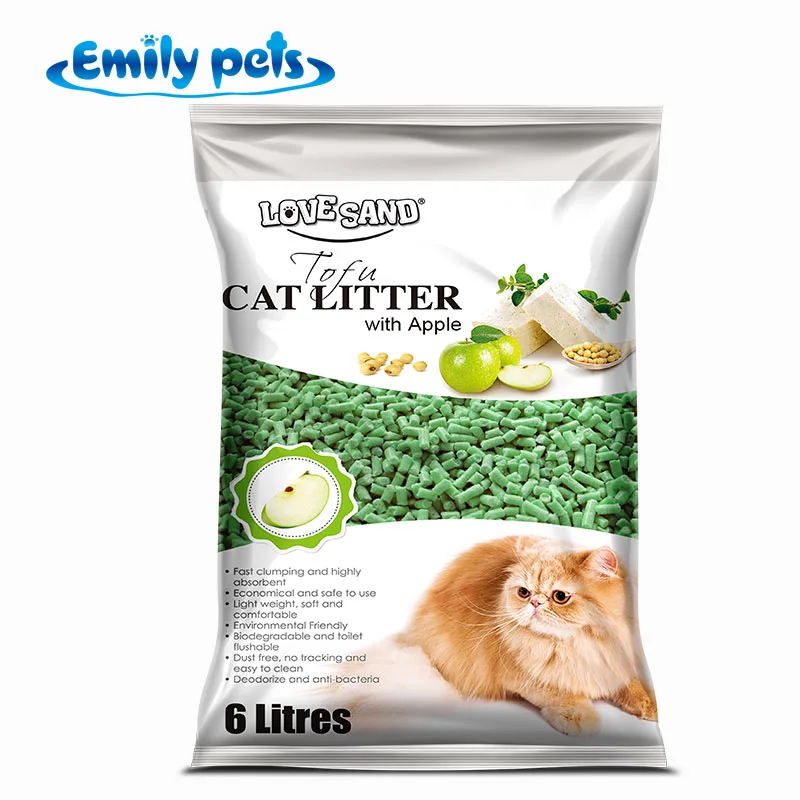 Quickly Clumping Highly Absorbent Tofu Cat Litter Replace Silica Gel